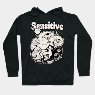 Sensitive - black/off white Hoodie